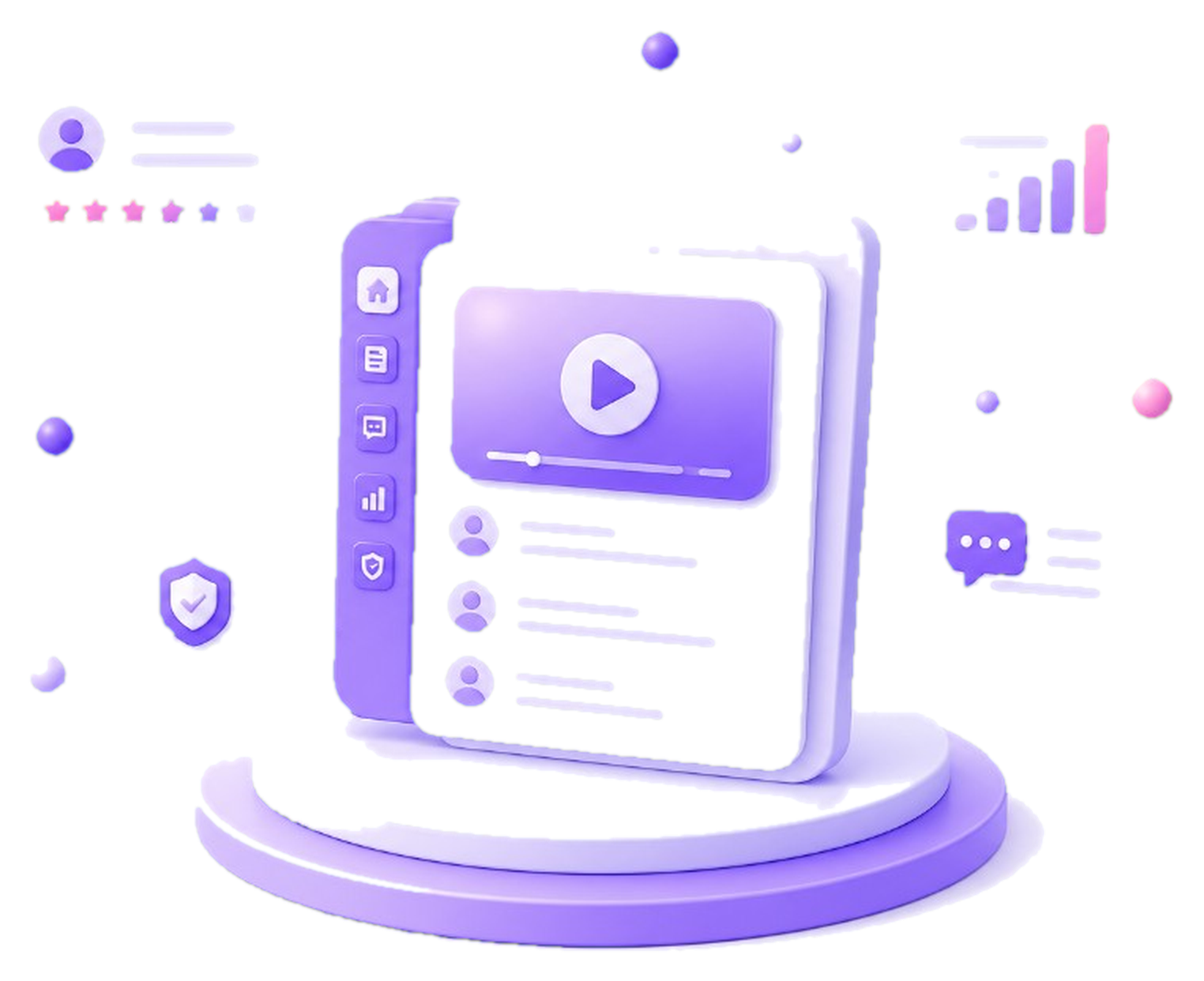 Platform dashboard illustration